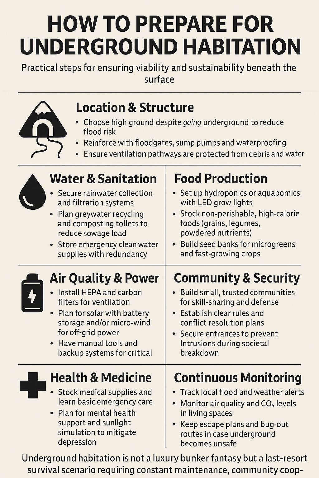 Underground Living Guide